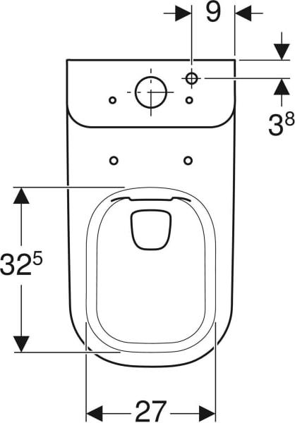 Унитаз-компакт Geberit Renova Comfort 500.212.01.1 с бачком Smyle 500.220.01.1, белый