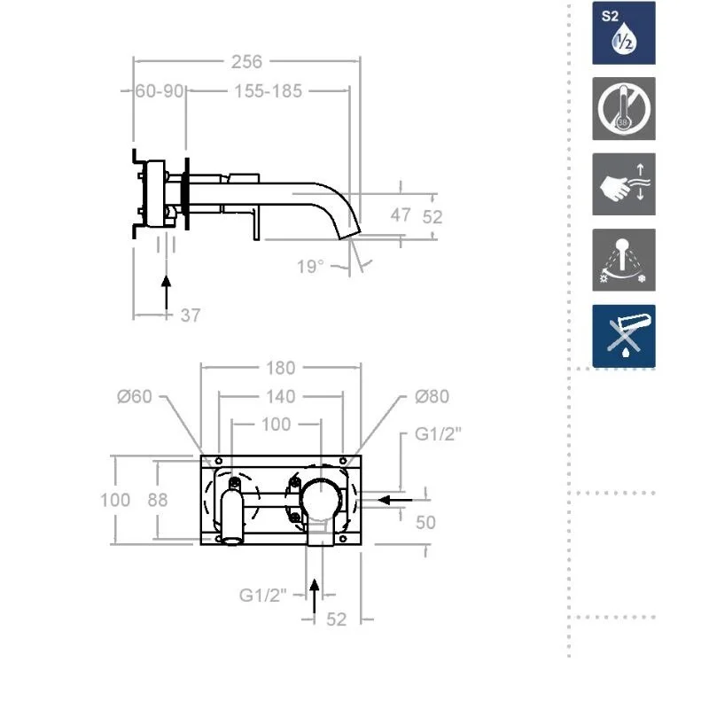 Смеситель для раковины Ramon Soler Rs-Q 932102 хром