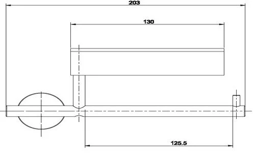 Держатель туалетной бумаги Gessi Minix 15549-031 хром