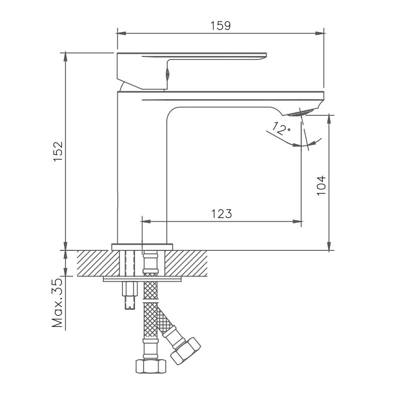 Смеситель для раковины Haiba HB10590 хром