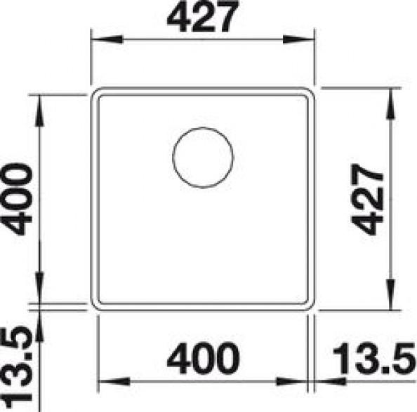 Кухонная мойка Blanco Subline 400-F 523499 кофе