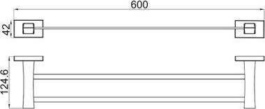 Полотенцедержатель Gappo G0709-6 двойной