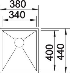 Кухонная мойка Blanco Zerox 340-IF 521582