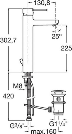 Смеситель для раковины Roca Esmai 5A3431C00