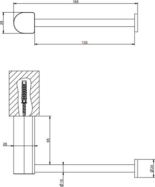 Держатель туалетной бумаги Gessi Rilievo 59455#031, хром