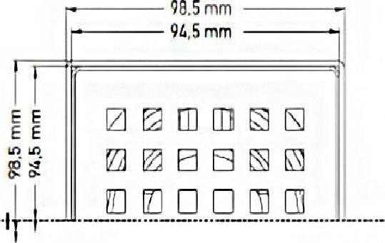 Душевой трап Berges Wasserhaus Trend 091001 10х10 Хром глянец