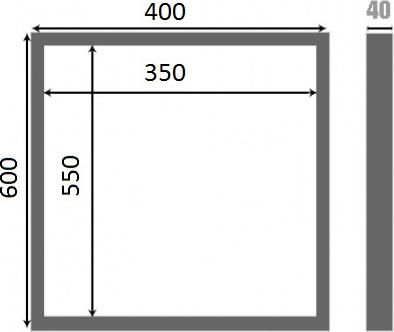 Настенный люк Люкер К 60х40