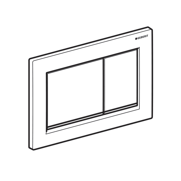 Кнопка смыва Geberit Omega 30 115.080.JQ.1 лакированный хром матовый