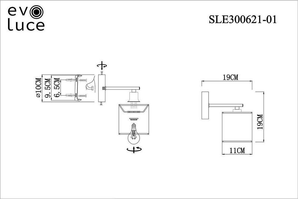 Бра Evoluce Essenza SLE300621-01