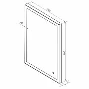 Зеркало Континент Solid Black ЗЛП2620 черный