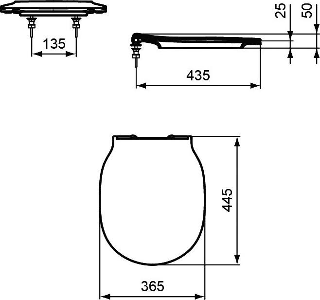 Крышка-сиденье Ideal Standard Connect Air E036501 без микролифта