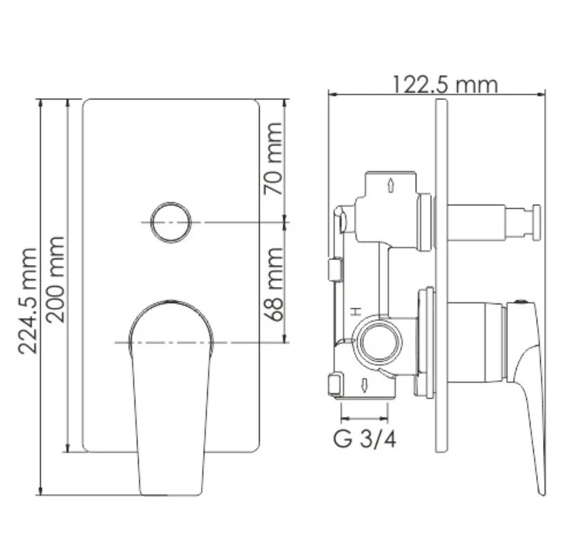 Душевая система WasserKRAFT Wiese 8400 A84202 серый