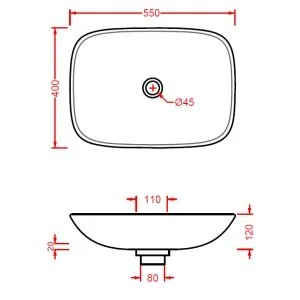 Раковина накладная ArtCeram La Fontana LFL006 0100 белый