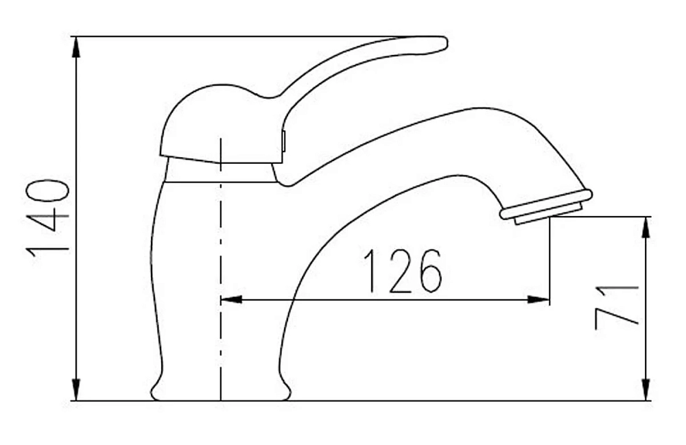 Смеситель для раковины Rav-Slezak Labe L027.5KBC хром, белый