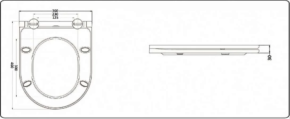 Напольный унитаз CeramaLux NS 2176 37 х 68 х 81.5 см душевой смыв, сиденье DP, Soft Close, белый