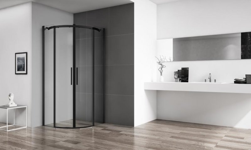 Душевой уголок BelBagno ACQUA-R-2-100-C-NERO