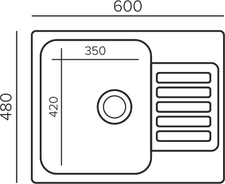 Кухонная мойка Polygran Quartzbond 688278 серый