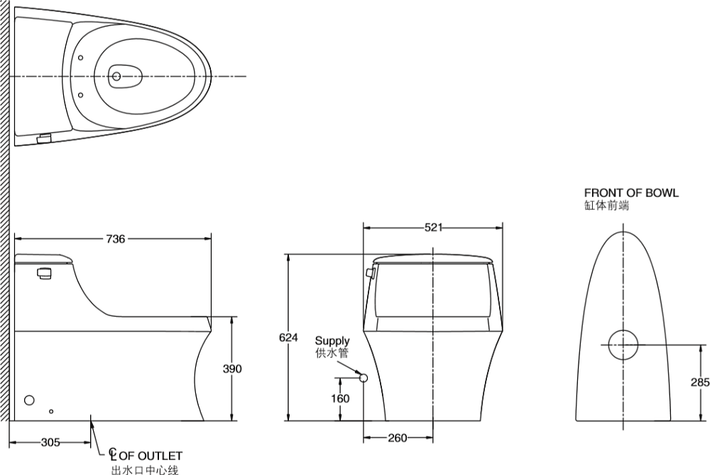 Унитаз-моноблок Kohler San Raphael Grande 8688T-S-0 с монтажным комплектом