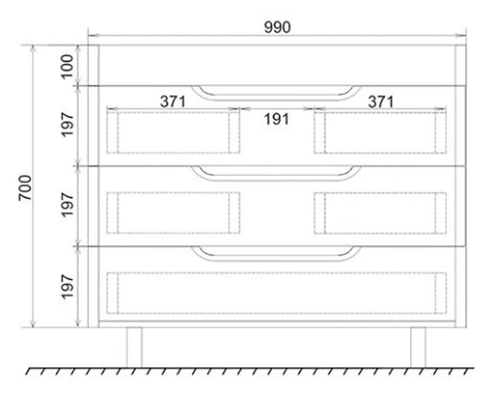 Тумба под раковину Mirsant Soho MRM0051 белый