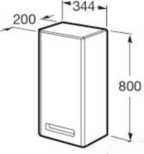 Шкаф подвесной Roca Gap 856527575 R бежевый