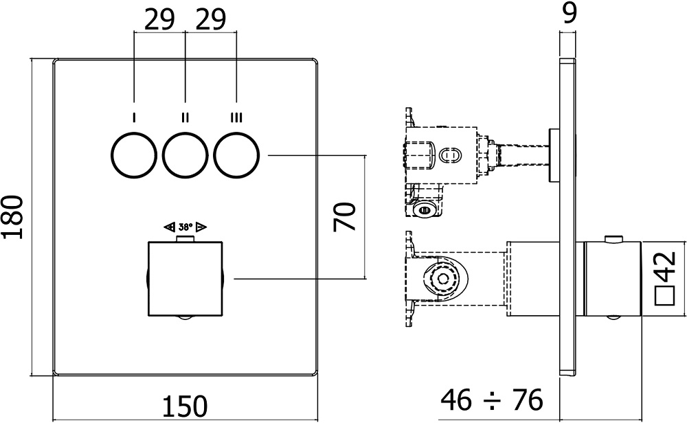 Смеситель для душа Paffoni Compact Box CPT519ST сталь