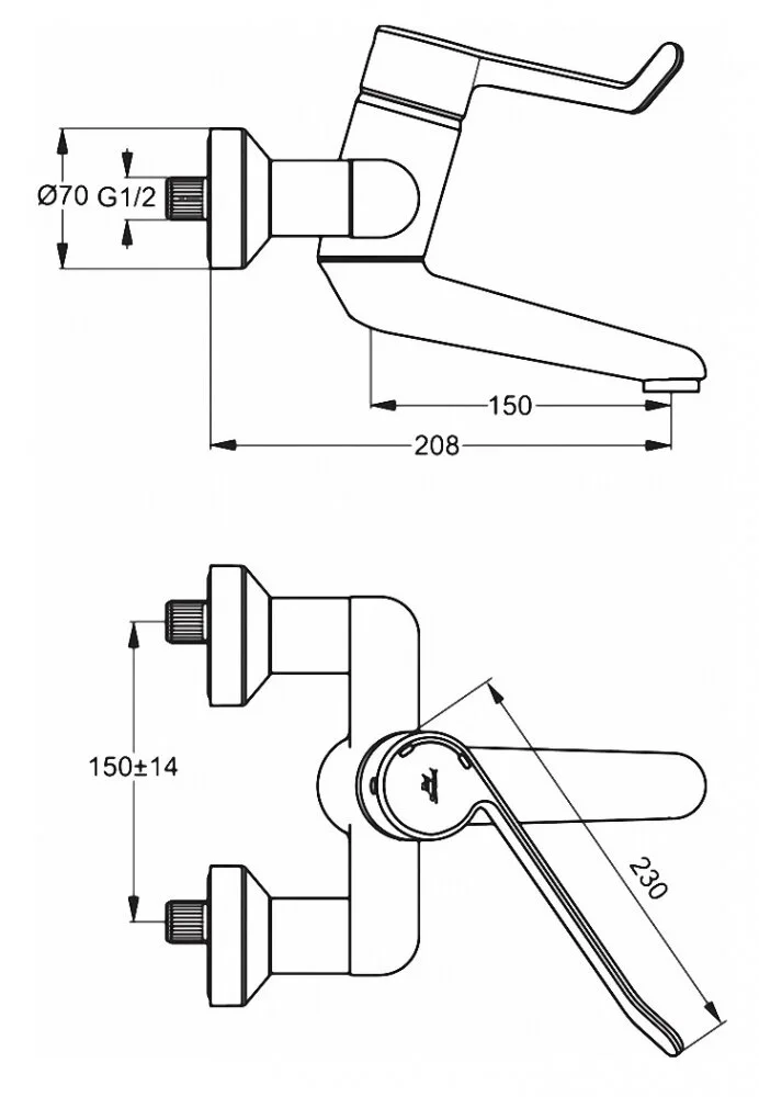 Смеситель для раковины Ideal Standard Ceraplus B8315AA хром