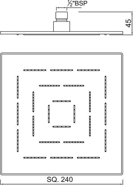 Верхний душ Jaquar Maze OHS-CHR-1629