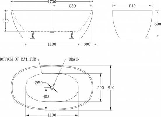 Акриловая ванна BelBagno 170х80 BB81-1700-W0, белый