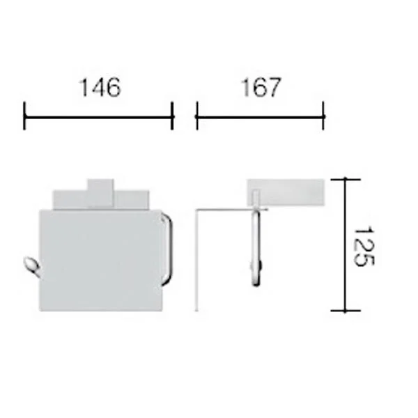 Держатель туалетной бумаги Schein Durer 266B-L хром