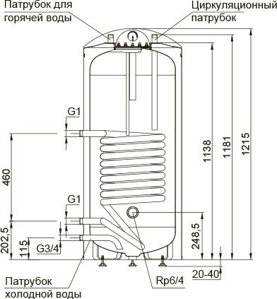 Водонагреватель Stout SWH-1110-000150