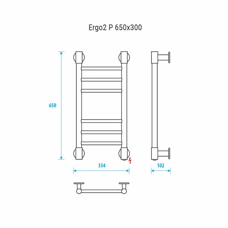 Полотенцесушитель электрический Energy Ergo2 P EETRERGO2P6530R903M белый