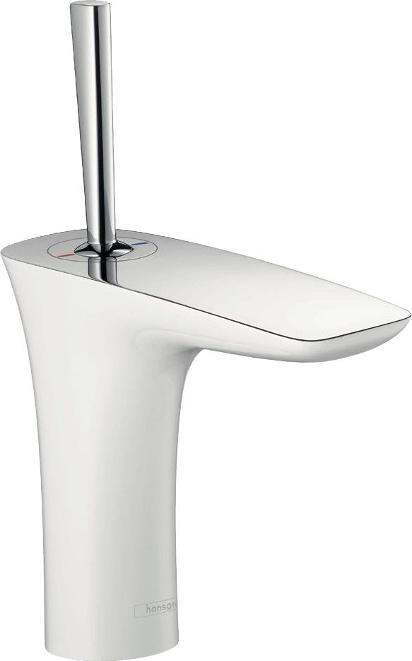 Смеситель для раковины Hansgrohe PuraVida 15275400 с гигиеническим душем, белый/хром