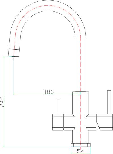 Смеситель Zorg Inox Veto для кухонной мойки