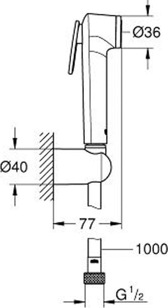 Гигиенический душ Grohe Tempesta-F 26352000