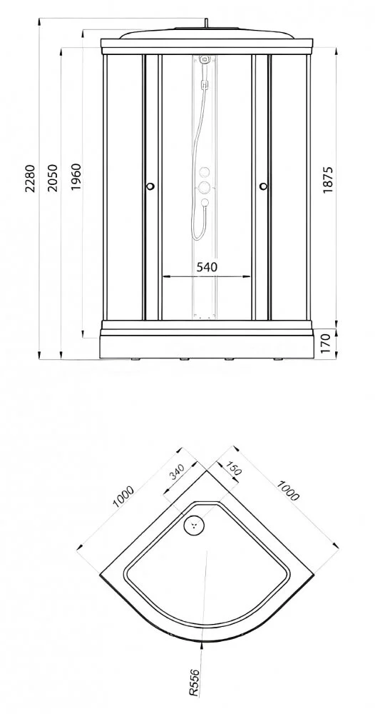 Душевая кабина Maroni Fito 465925