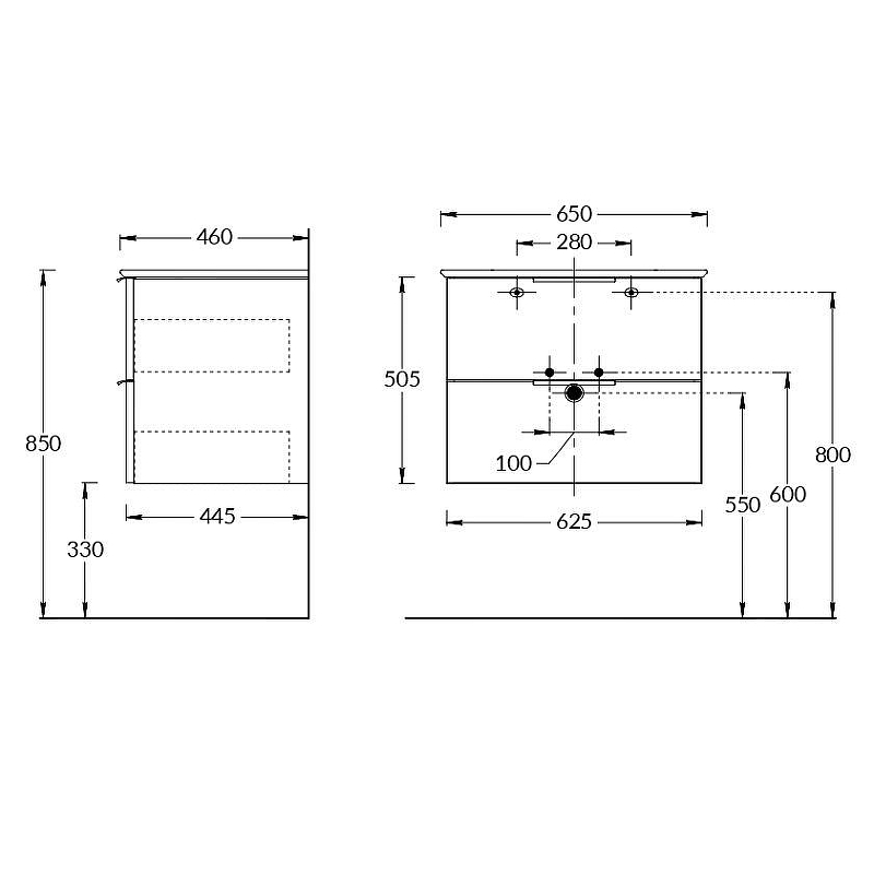 Тумба под раковину Kerama Marazzi Piano 65 PI.F.65\WHT подвесная белая глянцевая