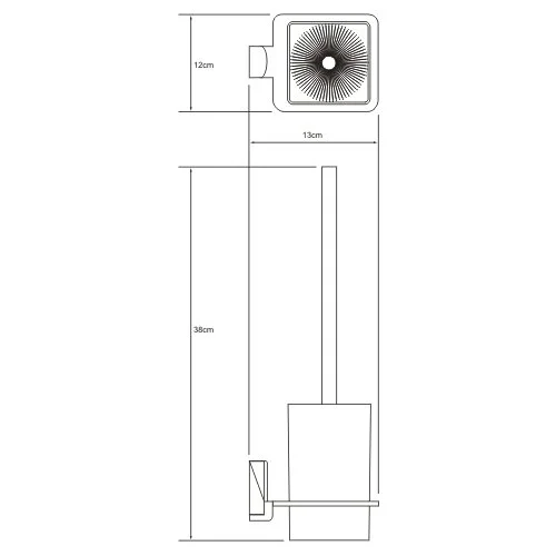 Ёршик WasserKRAFT Exter K-5200 K-5227 бронза;белый