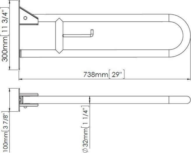 Поручень Jaquar WAC-WHT-BG0800