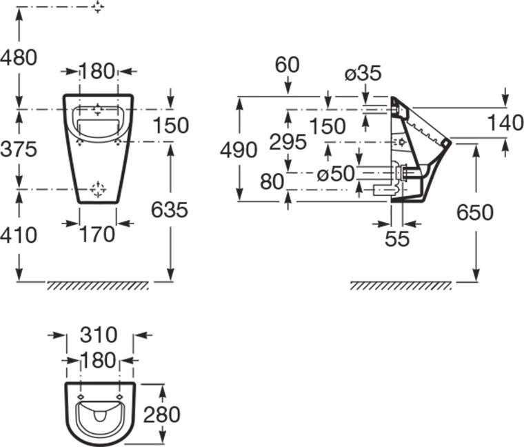 Писсуар Roca Nexo 35364L000