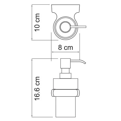 Дозатор для жидкого мыла WasserKRAFT Berkel К-6800 K-6899 хром