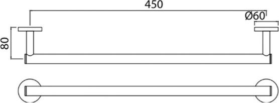 Полотенцедержатель 45 см Jaquar Continental ACN-CHR-1111BNM хром