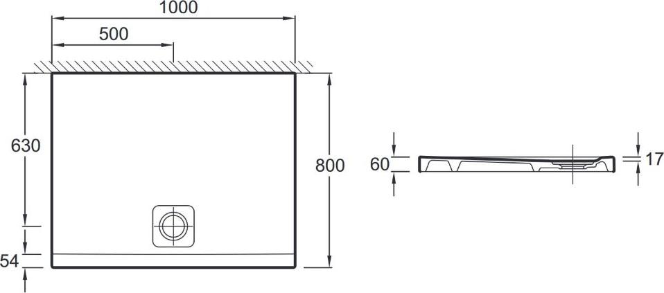 Поддон для душа Jacob Delafon Odeon Up N109K-220