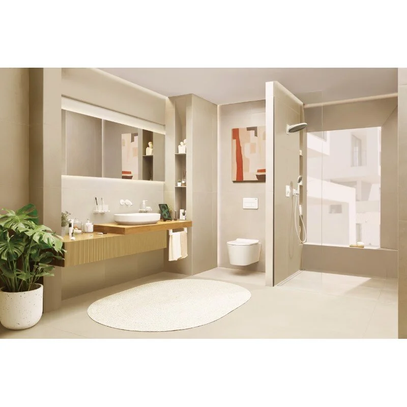 Смеситель для раковины Hansgrohe Tecturis S 73350700 белый