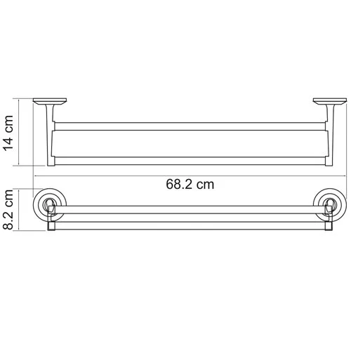 Полотенцедержатель WasserKRAFT Rhein К-6200 K-6240 хром