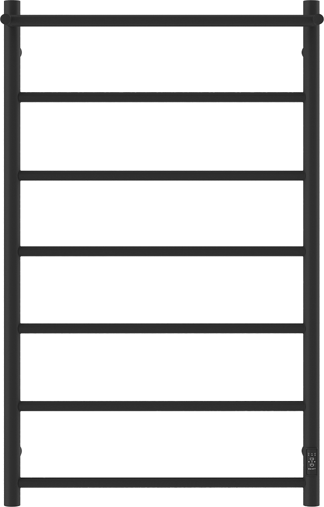 Полотенцесушитель электрический Ewrika Сафо PN 100х60, с полкой, черный матовый