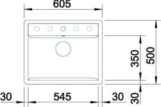 Кухонная мойка Blanco Dalago 6-F 518851 тёмная скала