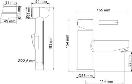 Смеситель Wasserkraft Main 4108 для раковины