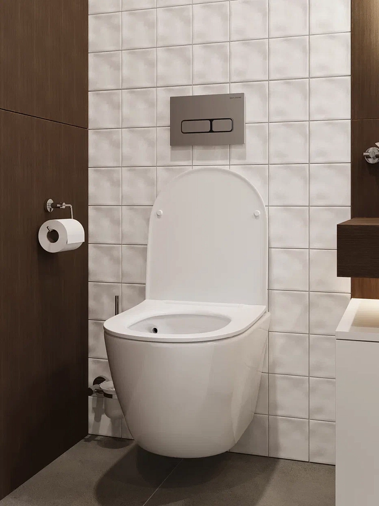 Комплект Duravit DuraSystem WD1014000000 с подвесным унитазом San More Fiaba SMT971903 с сиденьем микролифт