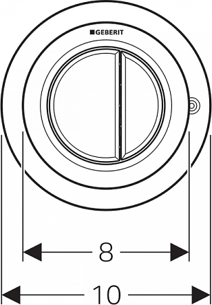 Кнопка смыва для унитаза Geberit 116.050.21.1 хром