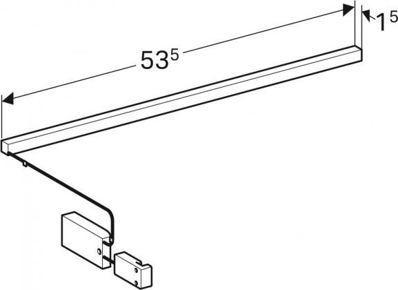 Универсальная подсветка 53 см Geberit 501535000